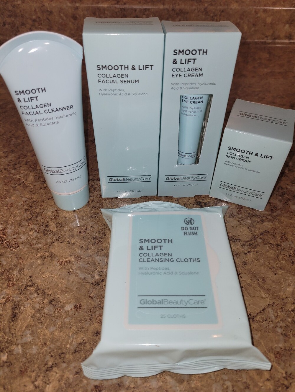 Global Beauty Care Smooth & Lift Collagen 5 Piece Skincare Set